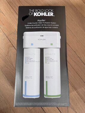 New KOHLER Aquifer®+ Two-stage water filtration system